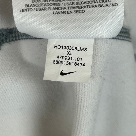 Nike Pro Combat Hyperwarm Shield Long Sleeve Compression Shirt White Size XL - Picture 8 of 12